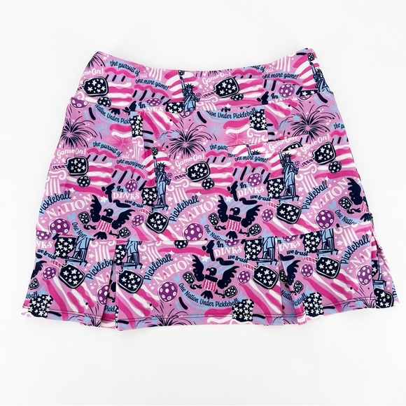 NEW KATHERINE WAY Scottsdale Pleated Skort in Pickleball Nation - Picture 4 of 5